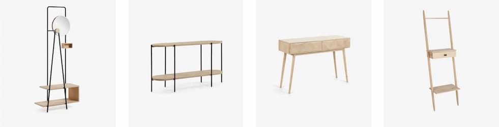 consolas madera maciza kave home natural diseño moderno minimalista