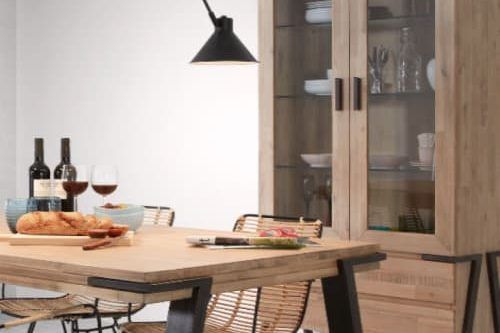mejor vitrina del mercado calidad precio y responsabilidad ambiental madera y cristal rustica moderna para comedor cocina salon