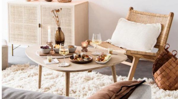 mesa de centro madera maisons du monde madera maciza portada