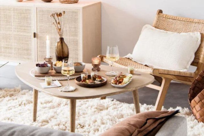 mesa de centro madera maisons du monde madera maciza portada